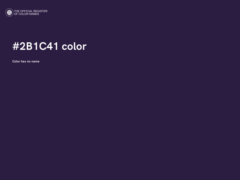 #2B1C41 color image