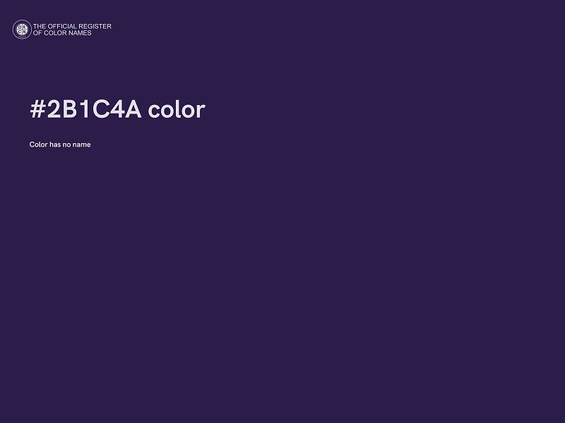 #2B1C4A color image