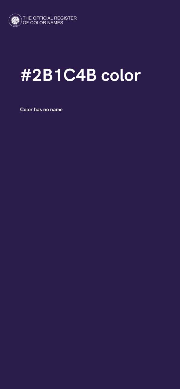 #2B1C4B color image