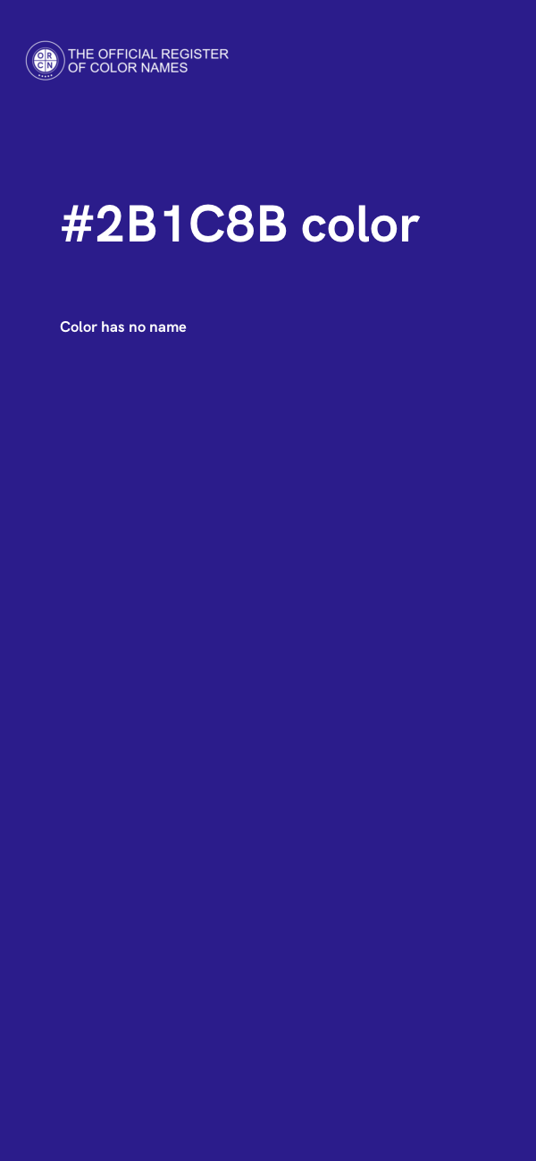 #2B1C8B color image
