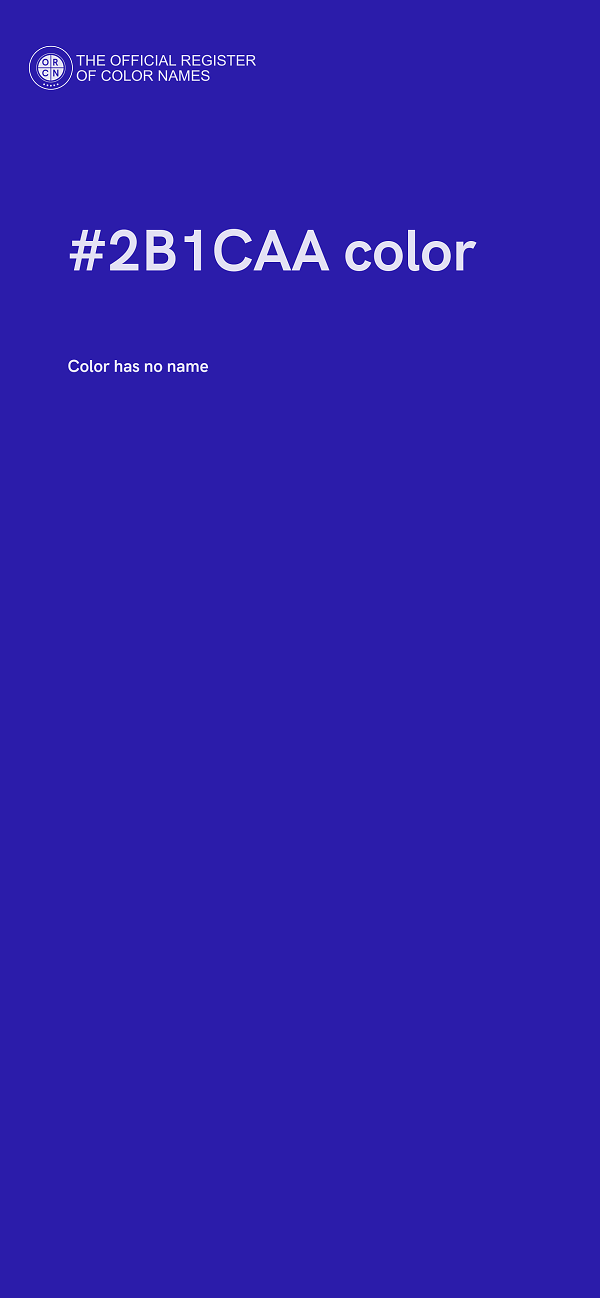 #2B1CAA color image