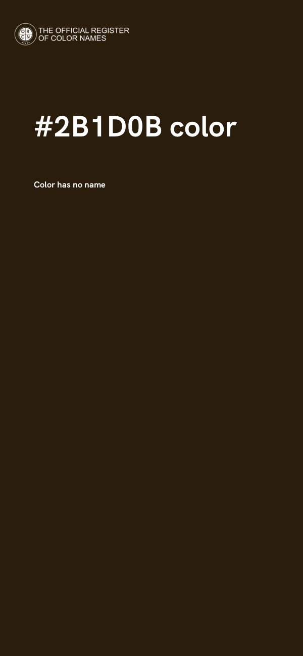 #2B1D0B color image