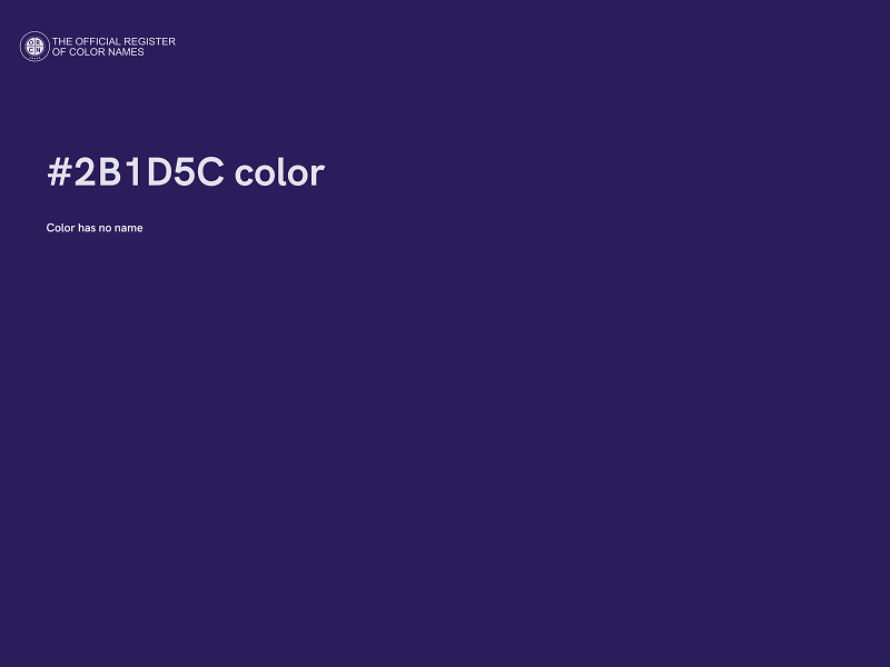 #2B1D5C color image