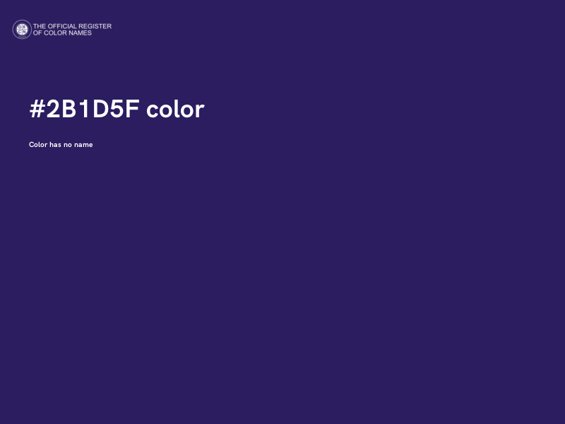 #2B1D5F color image