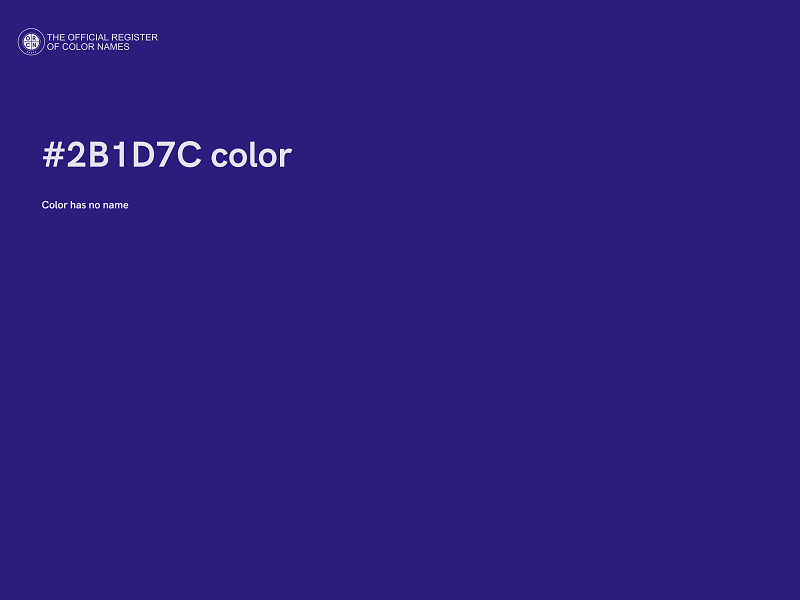 #2B1D7C color image