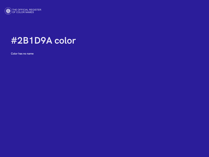 #2B1D9A color image