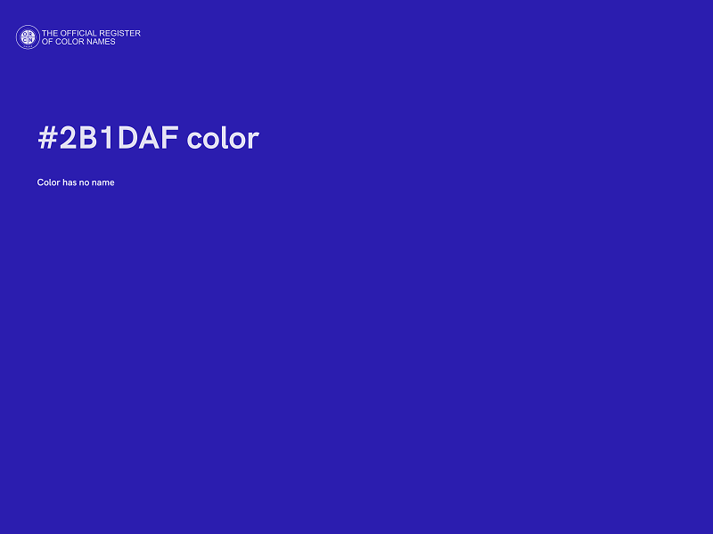 #2B1DAF color image