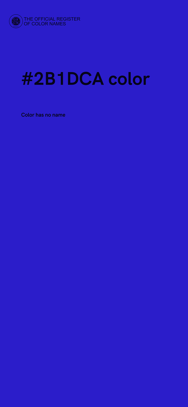 #2B1DCA color image