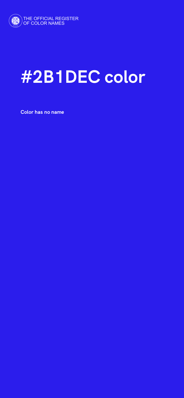 #2B1DEC color image