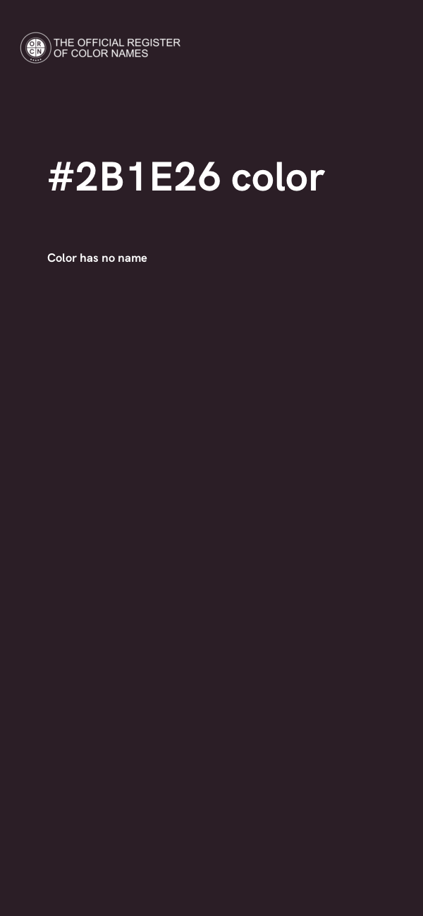 #2B1E26 color image