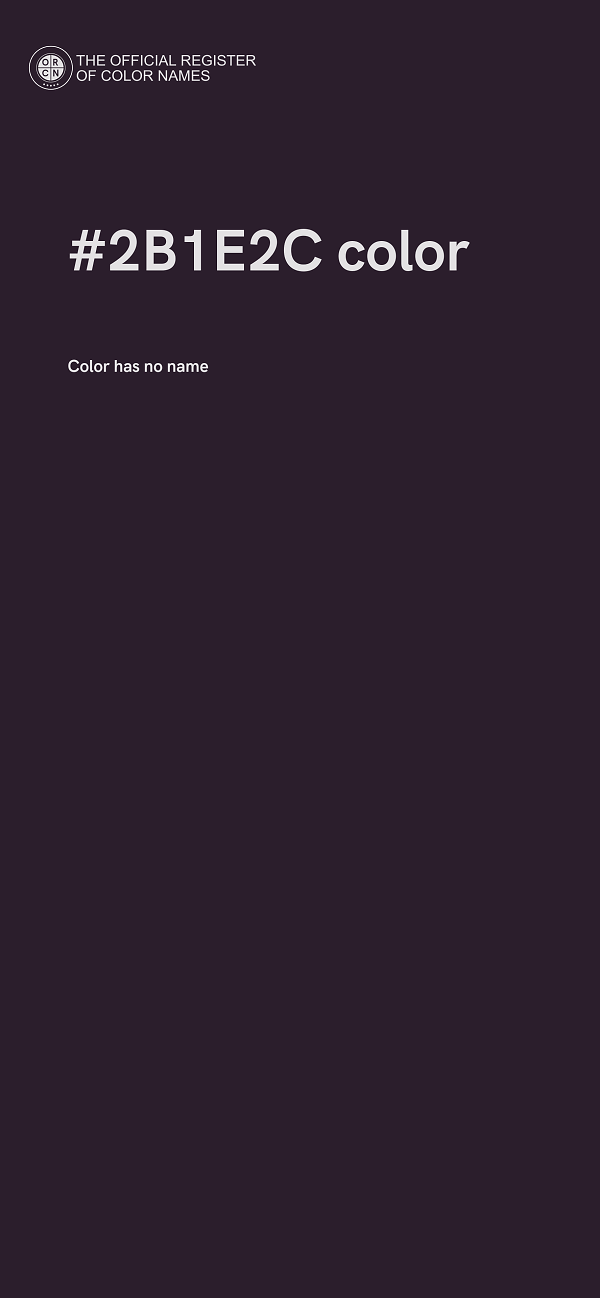 #2B1E2C color image