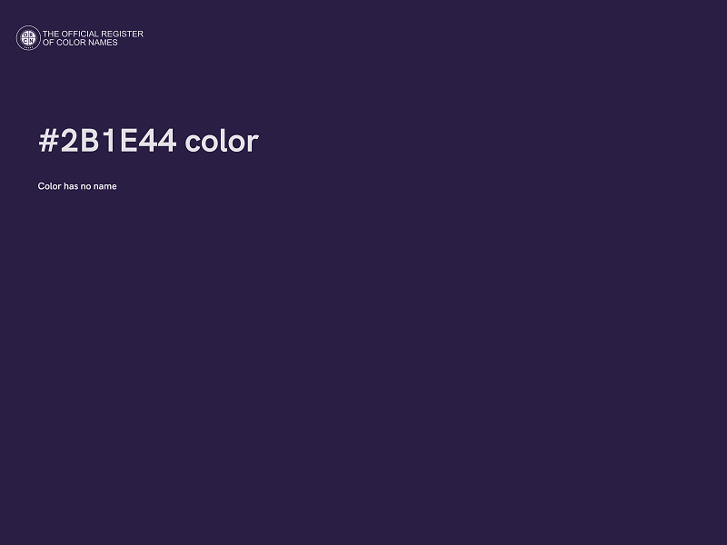#2B1E44 color image