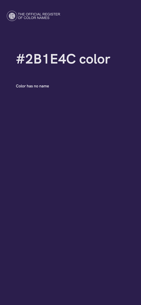 #2B1E4C color image