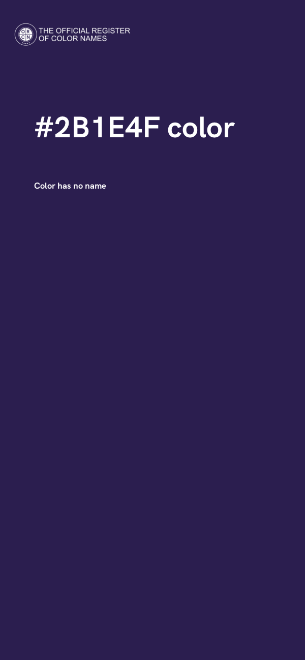 #2B1E4F color image