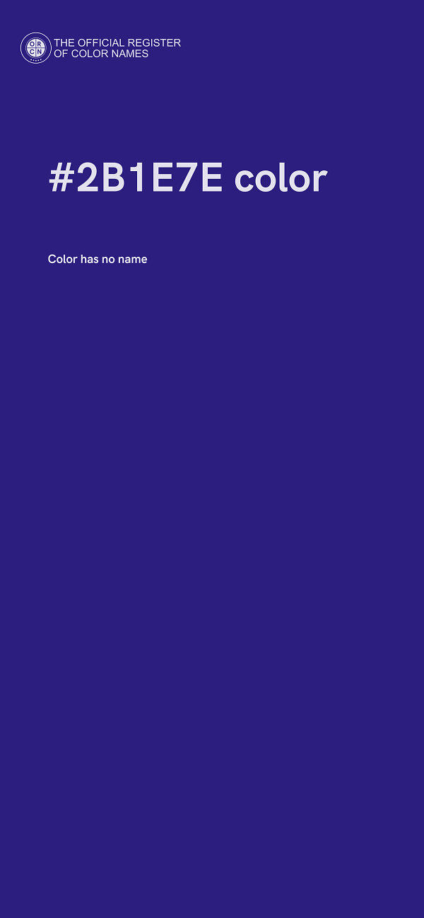 #2B1E7E color image