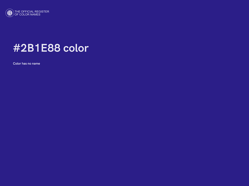 #2B1E88 color image