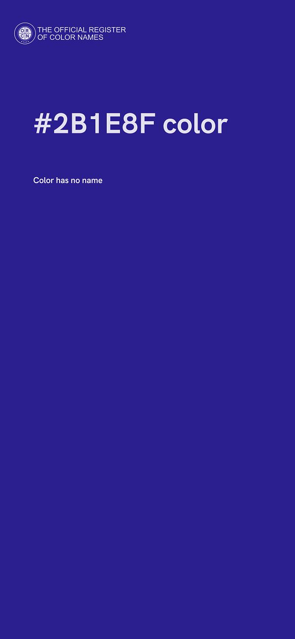 #2B1E8F color image