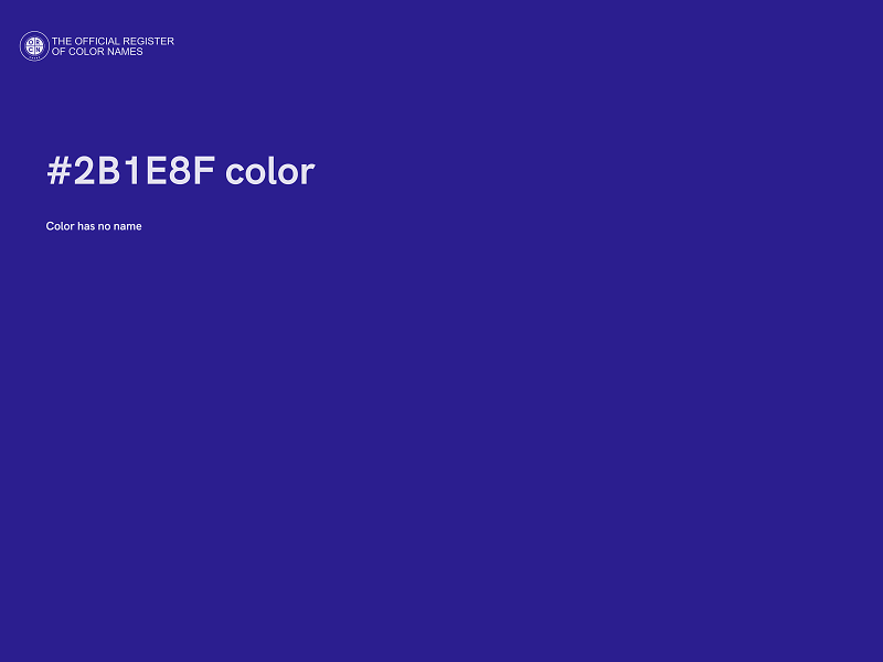 #2B1E8F color image