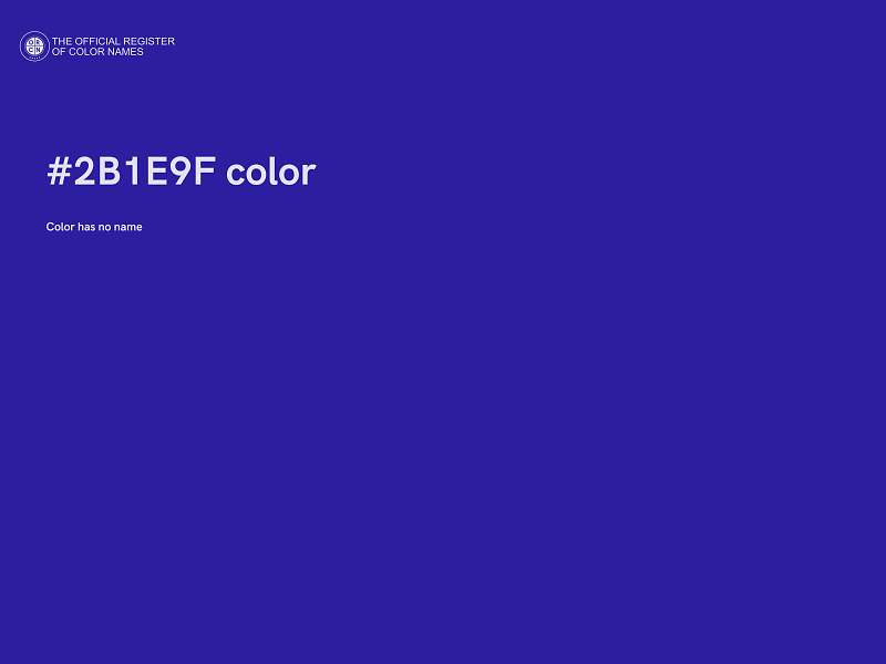 #2B1E9F color image