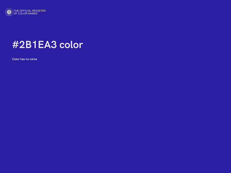 #2B1EA3 color image