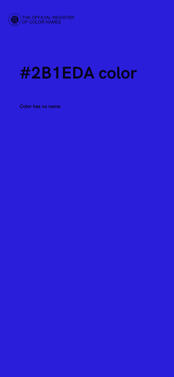 #2B1EDA color image