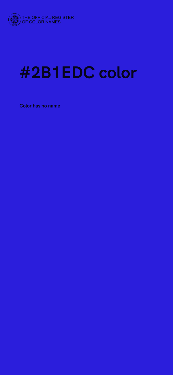 #2B1EDC color image
