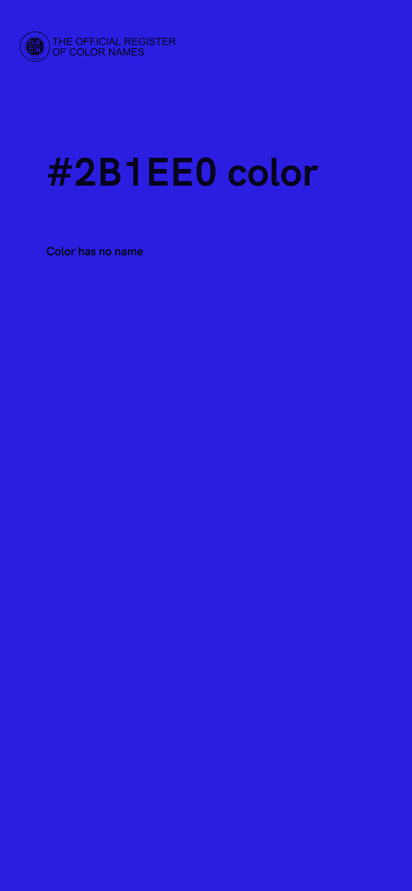 #2B1EE0 color image