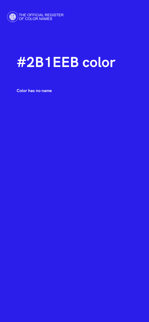 #2B1EEB color image