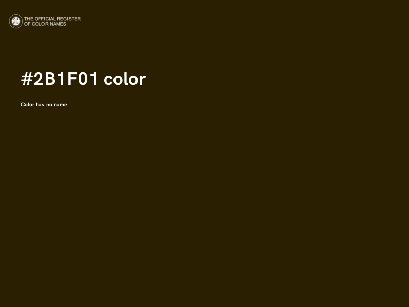 #2B1F01 color image