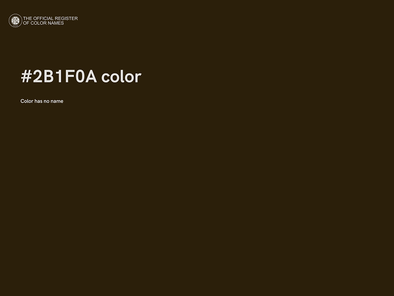 #2B1F0A color image