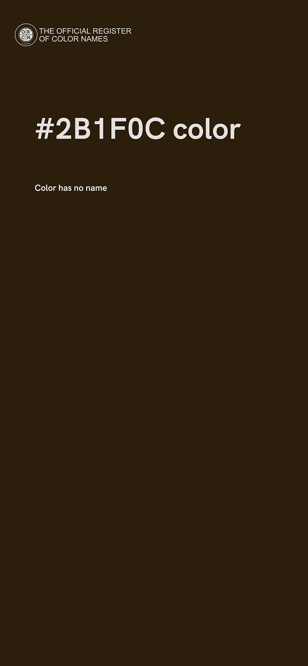#2B1F0C color image