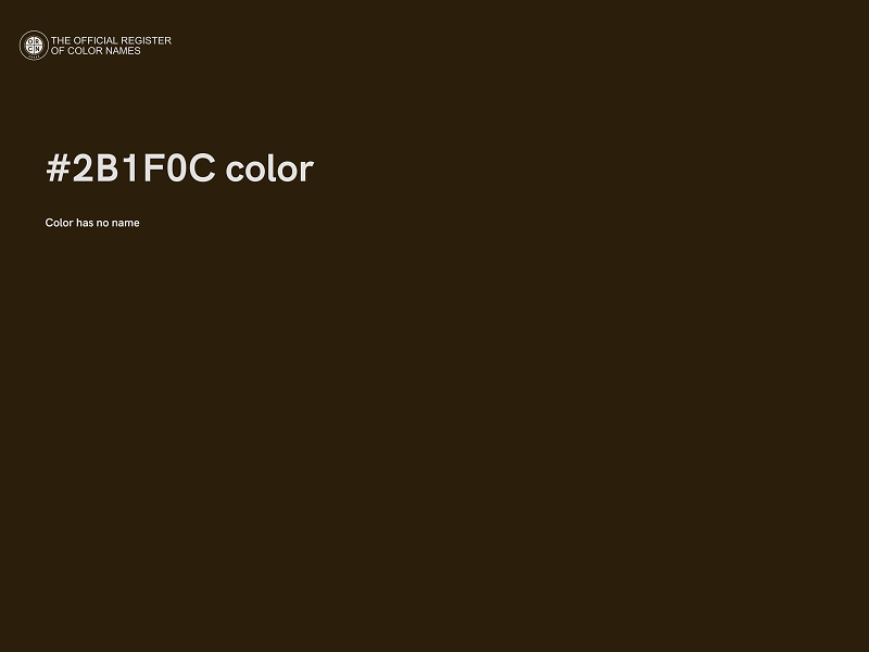 #2B1F0C color image