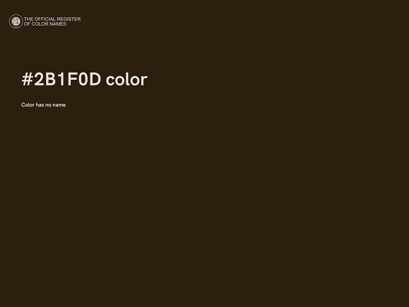 #2B1F0D color image