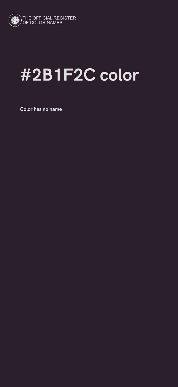 #2B1F2C color image