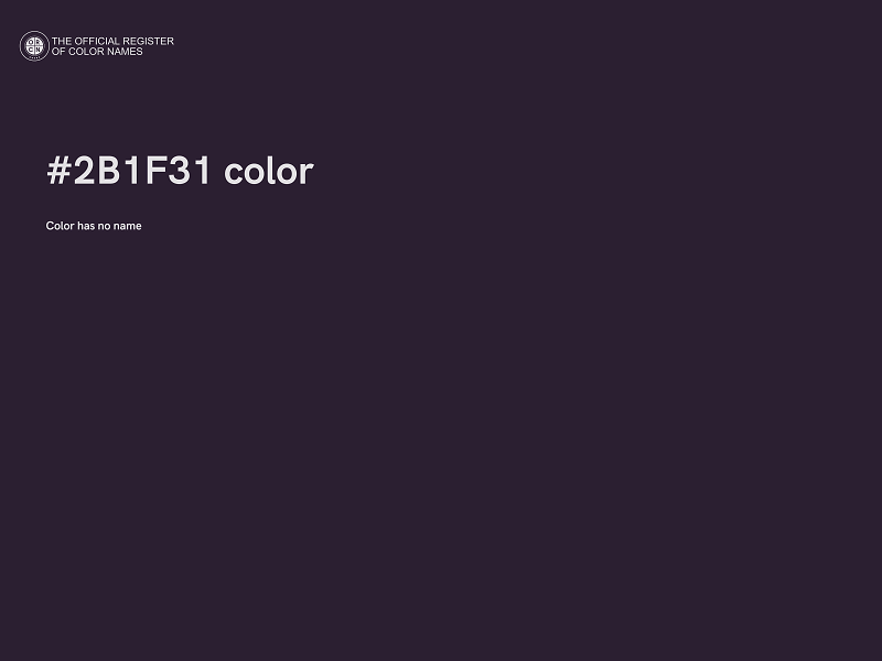 #2B1F31 color image