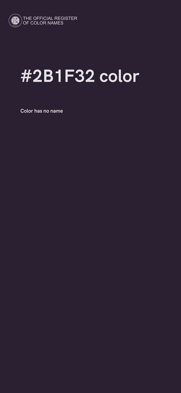 #2B1F32 color image