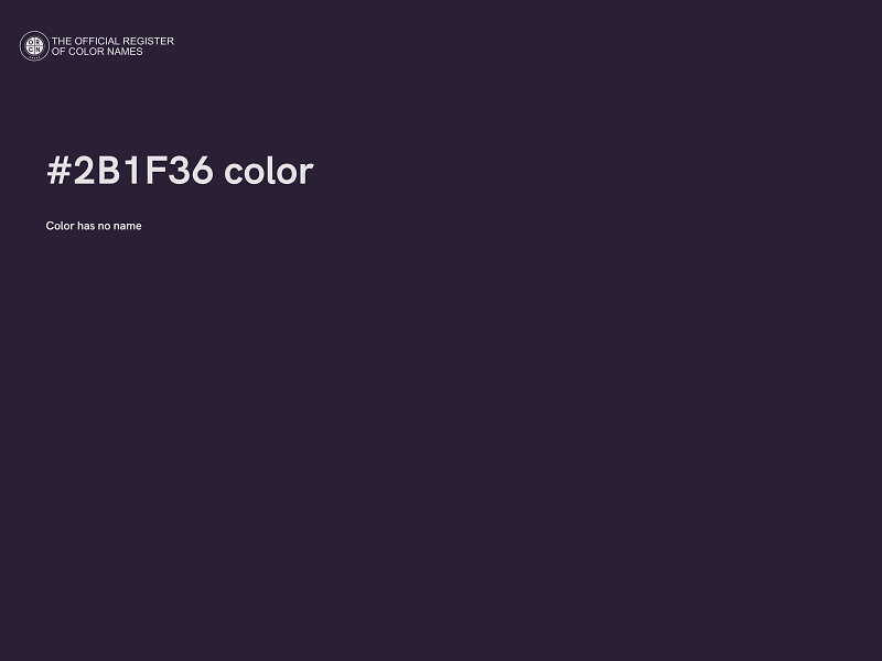 #2B1F36 color image