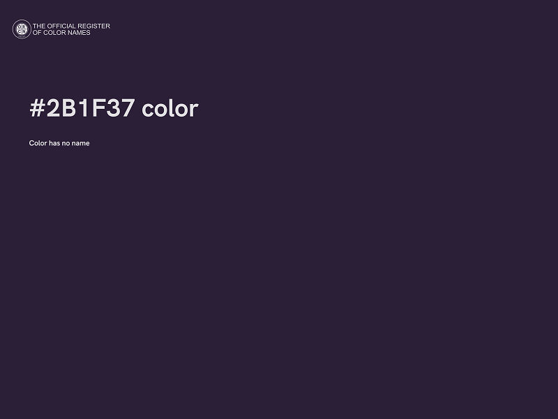 #2B1F37 color image