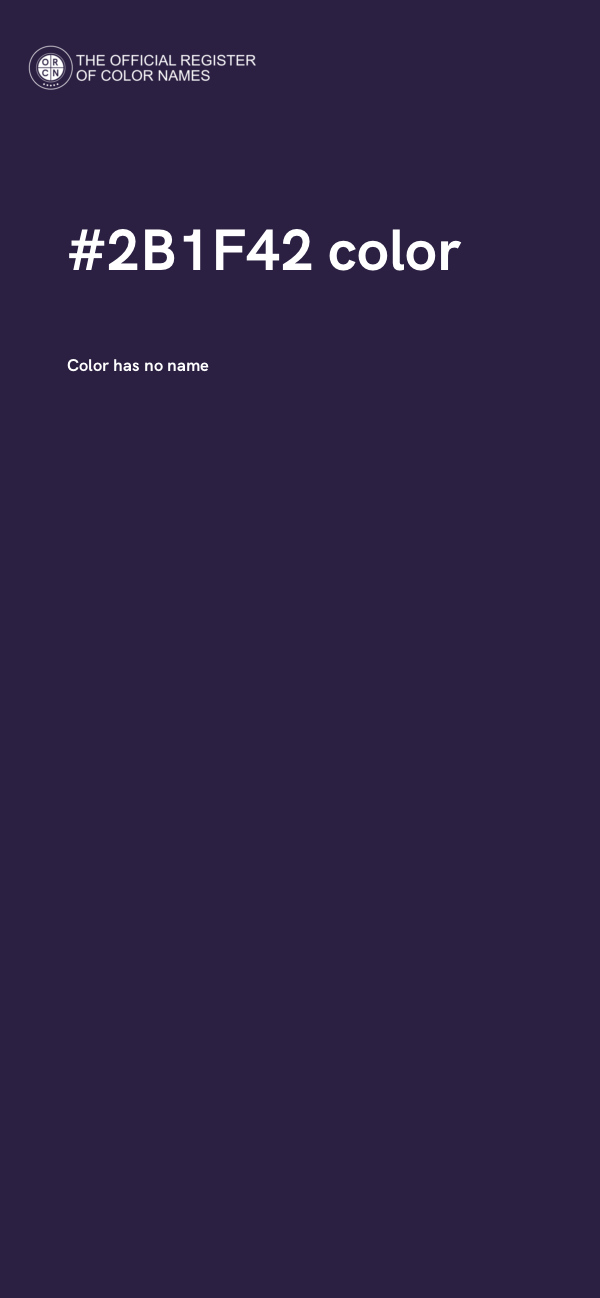 #2B1F42 color image