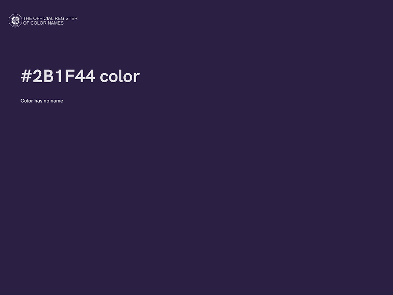 #2B1F44 color image