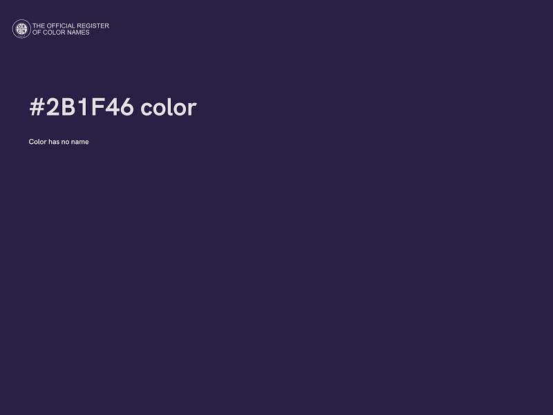 #2B1F46 color image