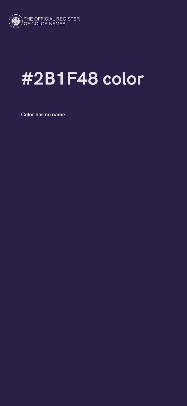 #2B1F48 color image