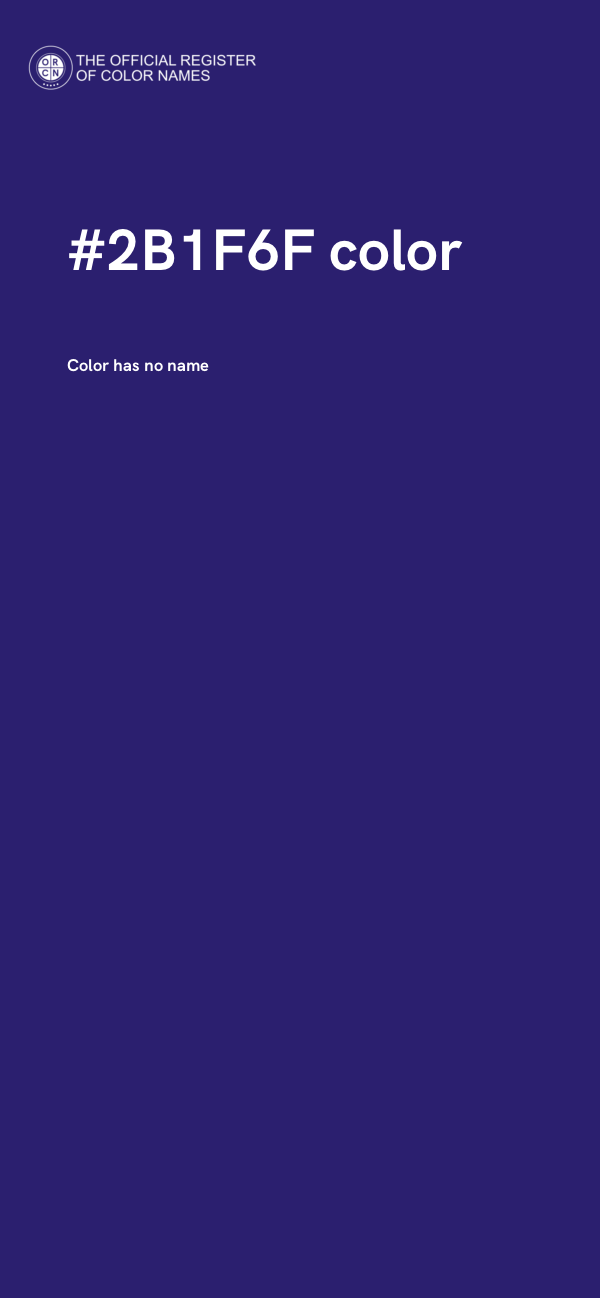 #2B1F6F color image