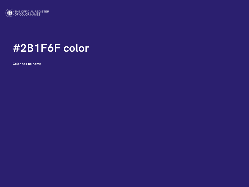 #2B1F6F color image