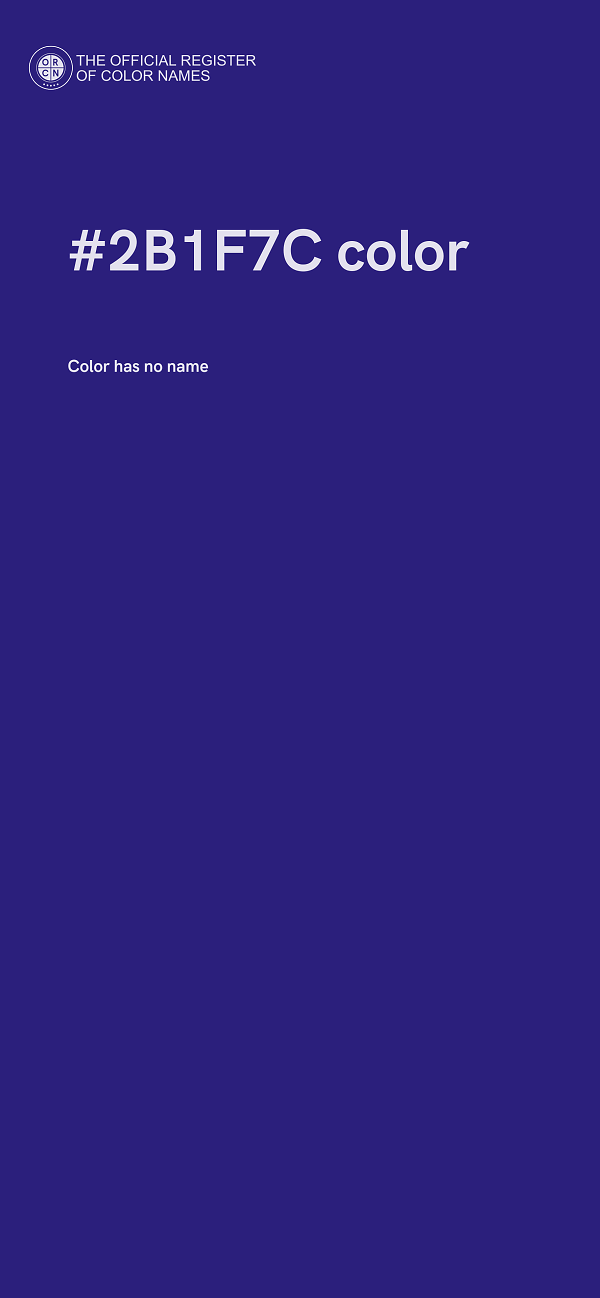 #2B1F7C color image