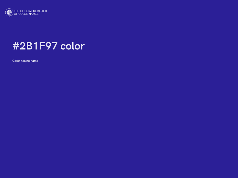 #2B1F97 color image