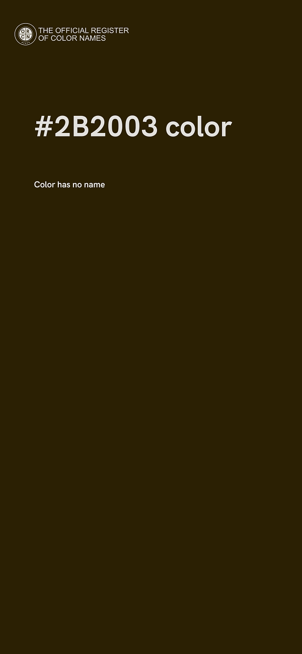 #2B2003 color image
