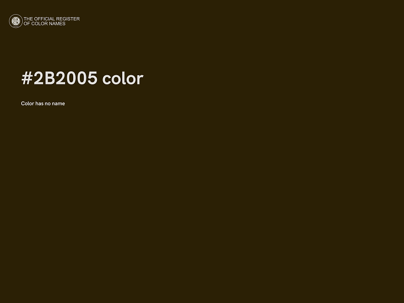 #2B2005 color image