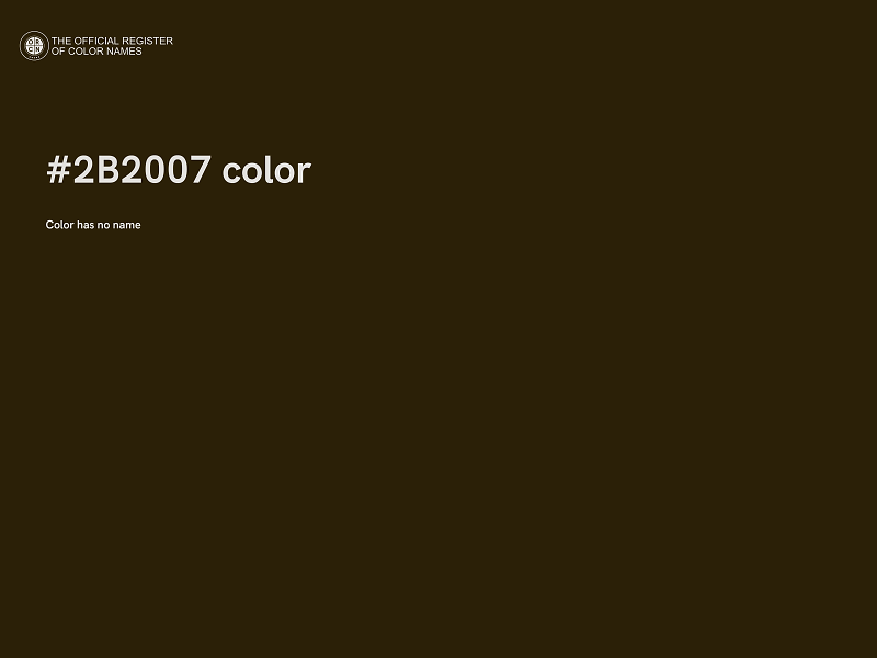 #2B2007 color image