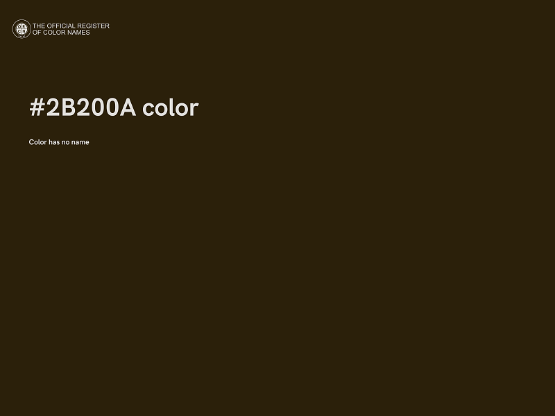 #2B200A color image